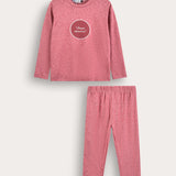 Pajama set with patch - red