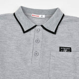 חולצת פולו פיקה ש.א - אפור מלאנז'