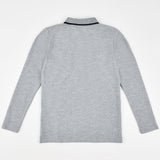 חולצת פולו פיקה ש.א - אפור מלאנז'