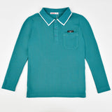 חולצת פולו פיקה ש.א - טורקיז