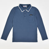 חולצת פולו פיקה ש.א - כחול