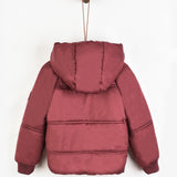 מעיל נפוח עם כיסים - בורדו