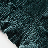 חולצת קטיפה בגימור קרושה - ירוק