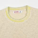 Knitted shirt with inscription - beige