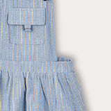 סרפן פסים עם כתפיות - כחול