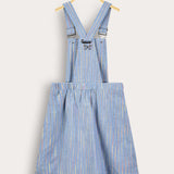 סרפן פסים עם כתפיות - כחול