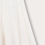 Pleated knit skirt - white