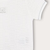 סט בייבי סריג - לבן