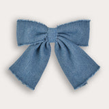 Denim Bow Tie Pin - Jeans