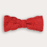 זוג סיכות מיני תחרה - אדום