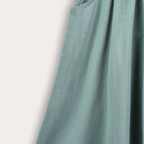 חצאית כיווצים עם כיסים - מנטה