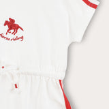 Sporty overalls with hood - white