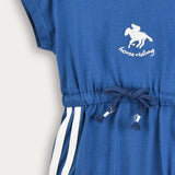 Sporty overalls with a hood - Royal