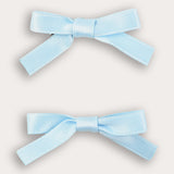 Pair of mini satin pins - blue