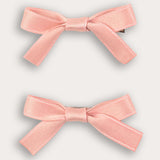 Pair of mini satin pins - orange