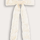 Long butterfly bow tie - beige