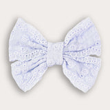 Mini Lace Cotton Brooch - Blue