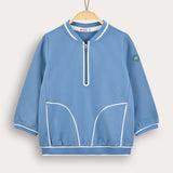 Girls' 3/4 Polo Shirt - Blue