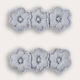 Pair of flower pins - jeans
