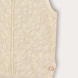 V-neck knit cardigan - stone