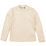 חולצת ריב חצי גולף - שמנת