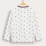 Polo shirt with zipper - cream