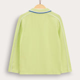 Zip-up polo shirt - lime