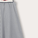 סרפן פסים עם כתפיות - נייבי