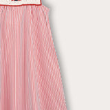 סרפן פסים עם כתפיות - ורוד