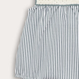 אוברול פסים עם כתפיות - מנטה