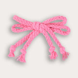 זוג סיכות קלועות מיני - ורוד