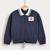 Girls' shirt - Knitted circus - light blue