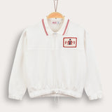 Girls' shirt - Knitted circus - beige