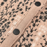 חולצת ריב כפתורים - בז' מודפס