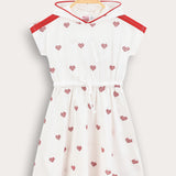 Sporty sweatshirt with hood - white