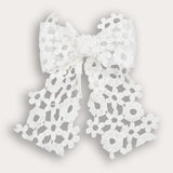 Flower Lace Brooch - White