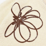 סוודר פרח גדול - שמנת