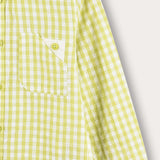 חולצת משבצות מכופתרת - ליים