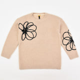 סוודר פרח גדול - פודרה