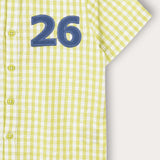 חולצת משבצות מכופתרת - ליים