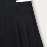 Pleated elastic skirt - Navy