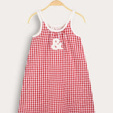 סרפן כתפיות עם משבצות - אדום