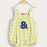 אוברול כתפיות עם משבצות - ליים