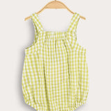 אוברול כתפיות עם משבצות - ליים