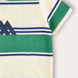 סט בייבי פסים - ירוק