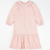 שמלת פשתן & קרושט - ורוד