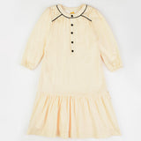 שמלת פשתן & קרושט - שמנת