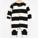 בייביגרו פסים פרנץ' טרי - שחור