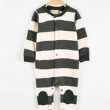 בייביגרו פסים פרנץ' טרי - זית