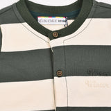 בייביגרו פסים פרנץ' טרי - זית